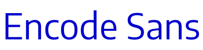 Encode Sans font